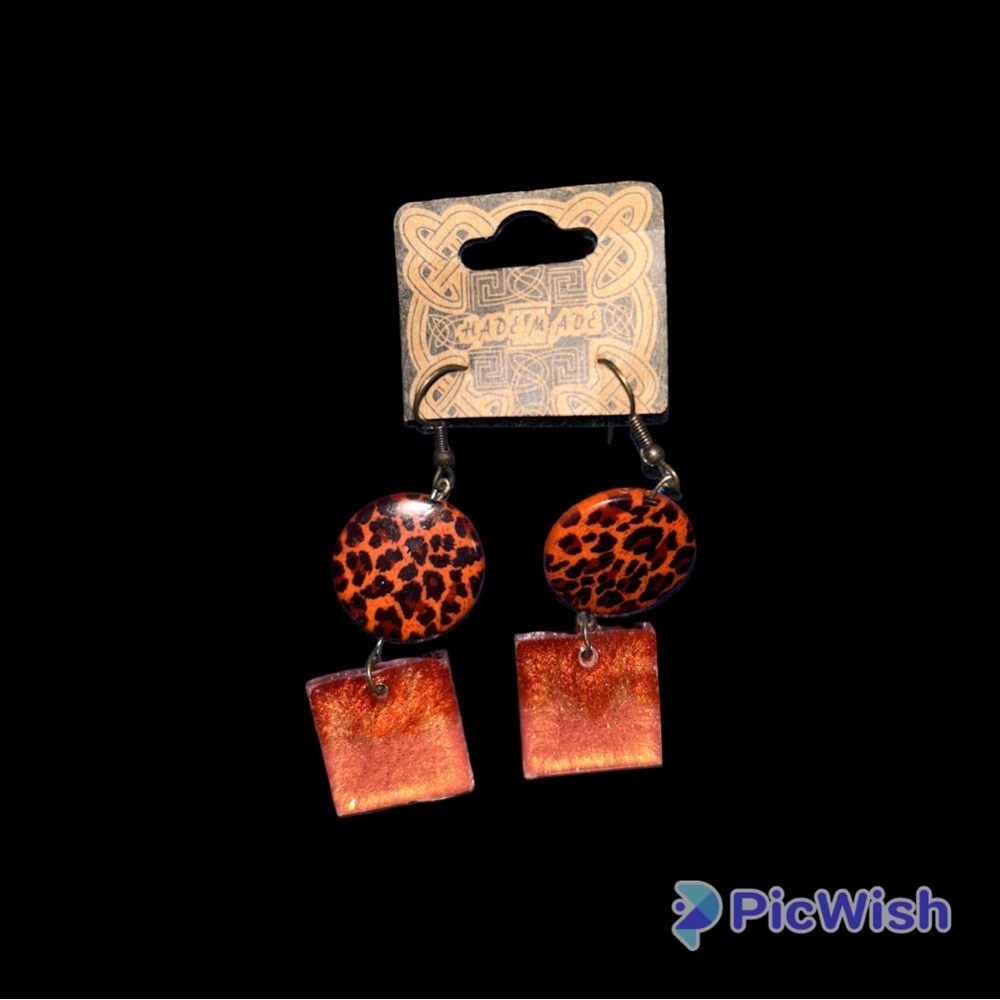 NWT HANDMADE ACRYLIC EARRINGS